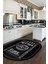 Dijital Baskılı Kaymaz Taban Yıkanabilir Renkli Modern Oval Mutfak Halısı, O-Mutfak-50-Antrasit, 5