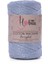Bej Hobitu Cotton Macrame Bright 160 Bebe Mavi-Gümüş 1
