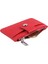 Bozuk Para Bölmeli Kullanışlı Küçük Kartlık Cüzdan Kırmızı 3