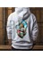 Crea Eymer Wear Filistin Özgür Tasarım Baskılı Oversize Hoodie Sweatshirt Gri 1