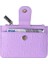Bozuk Para Bölmeli Kullanışlı Küçük Kartlık Cüzdan Lila 4