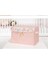 Baby Püsküllü Kapaklı Kutu Düzenleyici Çok Amaçlı Organizer Kutu Maxi Boy (Pembe) 04232 ( Lisinya ) 1