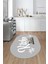 Kitchen Yazılı Modern Kaymaz Taban Yıkanabilir Oval Mutfak Halısı, O-Mutfak-41-Gri-Beyaz, 5