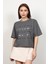 Kadın Baskılı Kısa Salaş T-Shirt 3