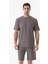 Basic Fitilli Bisiklet Yaka T-Shirt 4