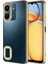 Case World Caseworld Xiaomi Redmi 13C Kapak Yanları Renkli Lens Korumalı Logo Gösteren Şeffaf Luxury Silikon Kılıf - Gold 1