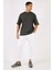 Pamuklu Oversize Bisiklet Yaka Basic T Shirt Erkek T Shirt 5902365 3