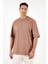 Pamuklu Oversize Bisiklet Yaka Basic T Shirt Erkek T Shirt 5902365 2