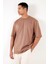 Pamuklu Oversize Bisiklet Yaka Basic T Shirt Erkek T Shirt 5902365 4