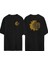Unisex Be Someone's Sunshıne Ayçiçeği Ön Arka Baskılı Sıyah Oversize T-Shirt 1
