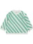 Omzu Çıtçıtlı Verev Çizgi Baskılı Sweatshirt 1