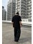 Basic Siyah Oversize Tişört 4