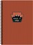 Çizgili Spiralli Sert Kapak Outdoor Defter Bordo 1