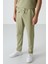 Açık Çağla Pamuklu Kalın Yumuşak Dokulu Oversize Fit Basic Erkek Eşofman Takım - 85251 3