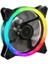 Lovnıngool 12CM Rainbow LED Fan - Performans Seri Sessiz Kasa Fanı FAN1RBW 1