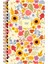 Sert Kapak Çizgili Spiralli Çiçek Defter Ayçiçeği 13X21 1
