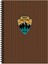 Çizgili Spiralli Sert Kapak Outdoor Defter Kahverengi 1