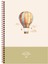 Kareli Spiralli Sert Kapak Defter La Plume Balloon Yeşil 20X28 1