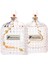 2li Vanilya Sandal Kokulu Oval Kristal Cam Şişe Kandil Seti ( 2X100 Ml) 1