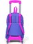 Kids Lavanta Pembe Kalp Desenli Çekçekli 3'lü Çanta Seti SET0123359 5