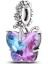 Gümüş S925 Damgalı Kristal Mavi Mor Kelebek Charm 1