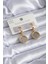 316L Çelik Gold Renk Yonca Model Kadın Küpe - TJ-BKP7814 1