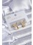 Gold Renk Zirkon Taşlı Kelebek Model Incil Pirinç Kadın Küpe - TJ-BKP7824 1