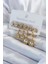 316L Çelik Gold Renk Zirkon Taşlı Kadın Küpe Seti - TJ-BKP8040 1