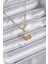 316L Çelik Gold Renk Hilal Kedi Model Zirkon Taşlı Detay Kadın Kolye - TJ-BKO8140 1