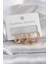 Pirinç Gold Renk Zirkon Taş Detay Kadın Küpe - TJ-BKP8292 1