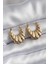 316L Çelik Gold Renk Işleme Detay Kadın Küpe - TJ-BKP8305 1