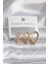 Pirinç Gold Renk Zirkon Taşlı Kalp Model Kadın Küpe - TJ-BKP8285 1