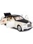1/24 Rolls-Royce Phantom Model Araba, Çinko Alaşım Geri Çekin Oyuncak Döküm Oyuncak Arabalar Ses ve Işık ile Çocuklar Için Erkek Kız Hediye (Beyaz-Siyah) (Yurt Dışından) 1