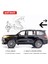 1/24 Lexus 570 Off-Road Lüks Suv Model Araba, Çinko Alaşımı Geri Çekin Büyük Oyuncak Araba Çocuklar Için Ses ve Işık ile Erkek Kız Hediye (Siyah) (Yurt Dışından) 3