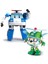 2 Paket Poli + Helly Dönüşen Robot Oyuncaklar, 4 "dönüştürülebilir Aksiyon Figürü Oyuncak, Acil Durum Araç Playset, Tatil Doğum Günü Kurtarma Ekibi Araba Oyuncakları Erkekler Kızl (Yurt Dışından) 1