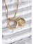 316L Çelik Gold Renk Açılabilir Fanus Model Kadın Kolye - TJ-BKO8235 1