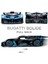 Bugatti Için Oyuncak Araba Modeli 1:24 Bugatti Bolide Alaşımlı Pres Döküm Araba Oyuncak ile Işıklar ve Müzik ile Uyumlu, Geri Çekin Araba Oyuncakları Çocuklar Için Erkek Kız Hediye (Yurt Dışından) 4