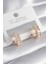 Pirinç Gold Renk Zirkon Taşlı Kadın Küpe - TJ-BKP8376 1