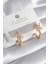 Pirinç Gold Renk Zirkon Taşlı Kelebek Model Kadın Küpe - TJ-BKP8378 1