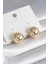 Pirinç Gold Renk Top Model Kadın Küpe - TJ-BKP8478 1
