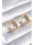 Pirinç Gold Renk Zirkon Taşlı Kadın Küpe - TJ-BKP8416 2
