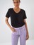 V Yaka Regular Fit Modal Basic Tişört 2