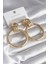 Pirinç Gold Renk Düğüm Halka Model Kadın Küpe - TJ-BKP8456 1