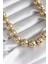 316L Çelik Gold Renk Top Model Kadın Kolye - TJ-BKO8245 2