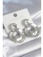 Pirinç Gümüş Renk Halka Model Kadın Küpe - TJ-BKP8467 1