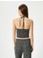 Boyundan Bağlamalı Crop Atlet Slim Fit 4