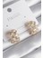 Pirinç Gold Renk Zirkon Taşlı Kadın Küpe - TJ-BKP8523 1