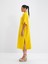 %100 Keten Oversize Elbise 3
