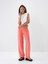 %100 Keten Beli Lastikli Regular Fit Pantolon 2