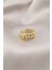 Gold Renk Metal Zincir Model Taşlı Kadın Yüzük - TJ-BYK2201 1